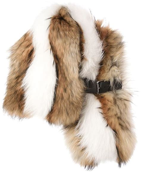 fendi brown and gold silk scarf|Fendi scarf with fur trim.